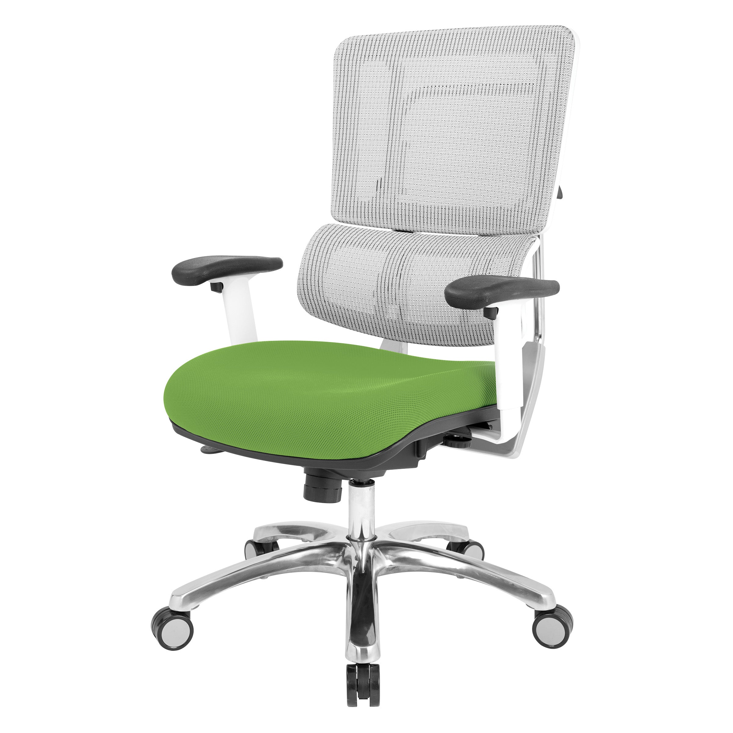 White Vertical Mesh Chair